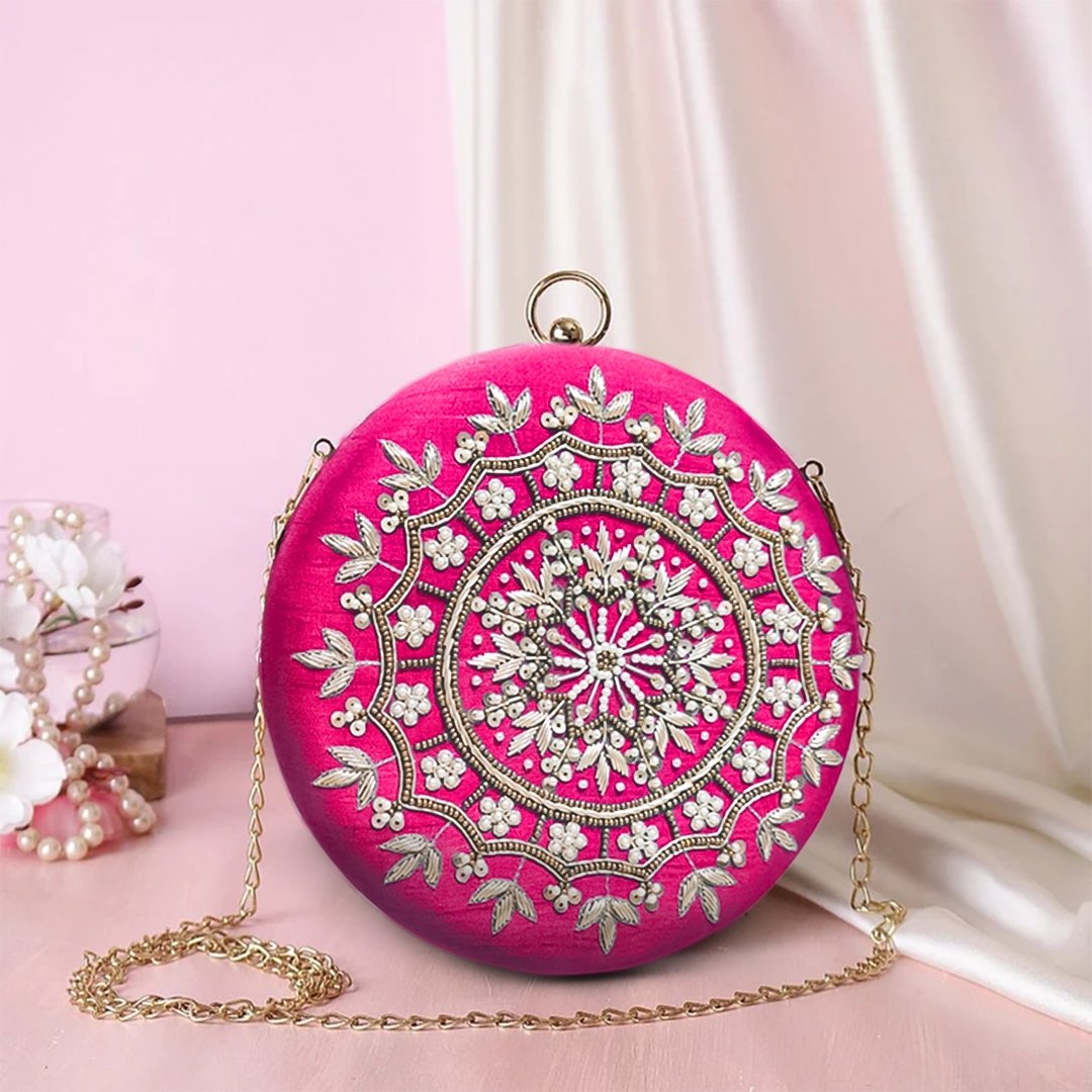 Embroidery clutch discount