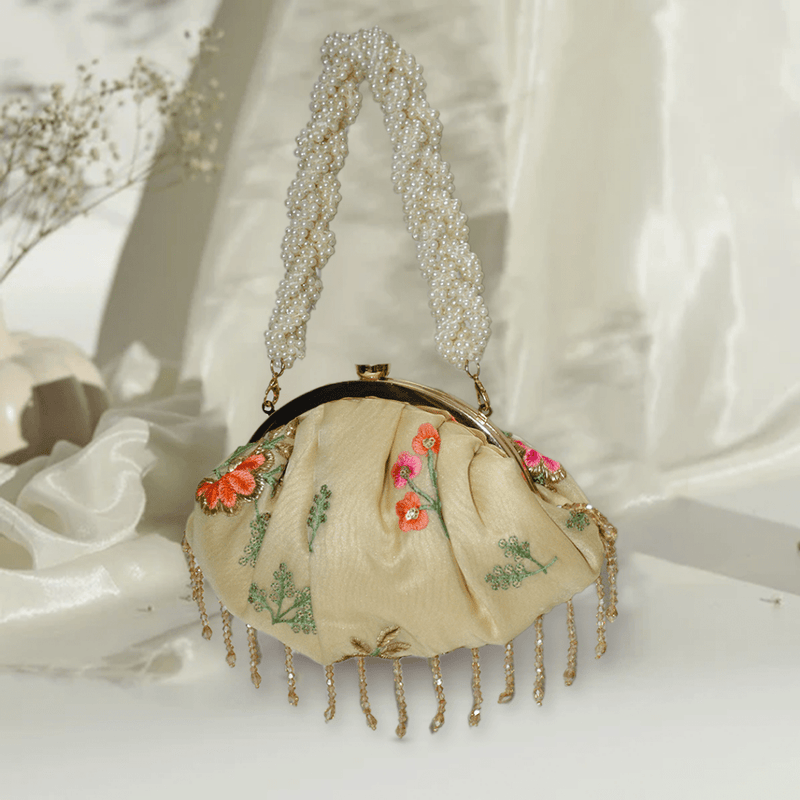 Alia Organza Batua Bag - ArtFlyck