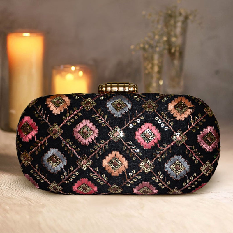 Anara Capsule Clutch | Black - ArtFlyck