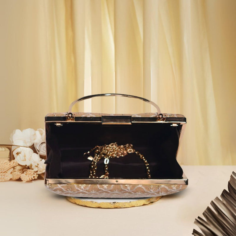 Anara Handle Clutch | Golden - ArtFlyck