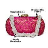 Anaya Capsule Fuchsia Clutch - ArtFlyck