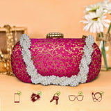 Anaya Capsule Fuchsia Clutch - ArtFlyck