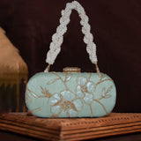 Anaya Capsule Mint Clutch - ArtFlyck