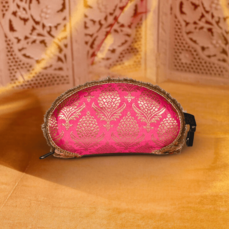 Brocade Silk Mirror Sunglasses Case | Margenta - ArtFlyck