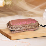 Brocade Silk Sunglasses Case | Pastel Pink - ArtFlyck