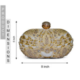 Capsule Zari Clutch | Golden - ArtFlyck