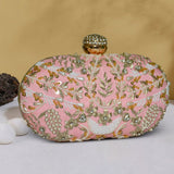 Capsule Zari Clutch | Pink - ArtFlyck