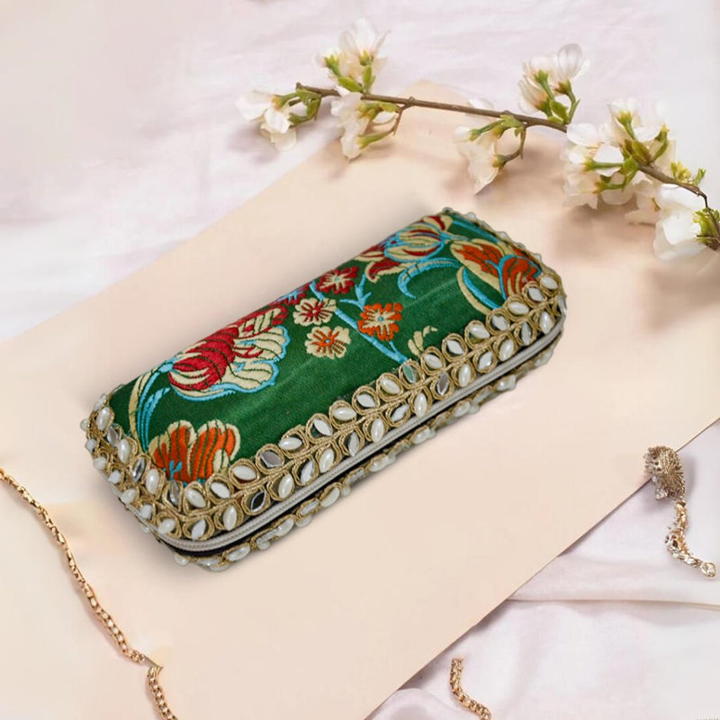 Forest Silk Pearl Sunglasses Case - ArtFlyck