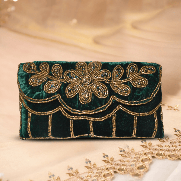 Khawaish Emerald Flap Bag - ArtFlyck