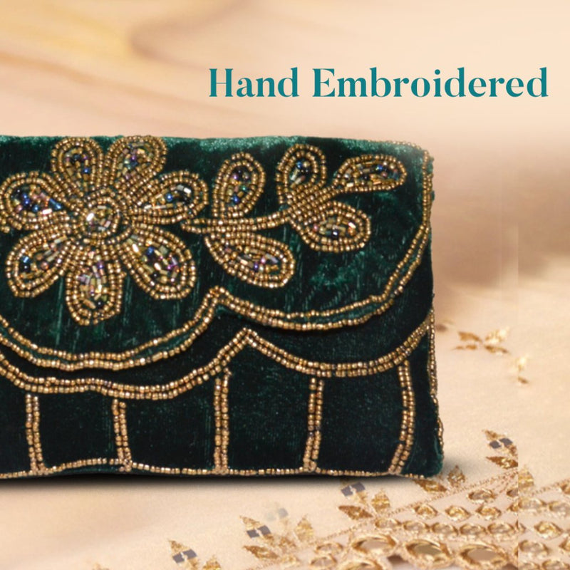 Khawaish Emerald Flap Bag - ArtFlyck