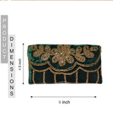 Khawaish Emerald Flap Bag - ArtFlyck