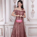 Naaz Banarasi Clutch | Pink - ArtFlyck