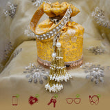 Naaz Banarasi Potli | Yellow Gold - ArtFlyck