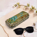 Olive Silk Pearl Sunglasses Case - ArtFlyck