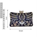 Pillow Zari Clutch | Blue - ArtFlyck