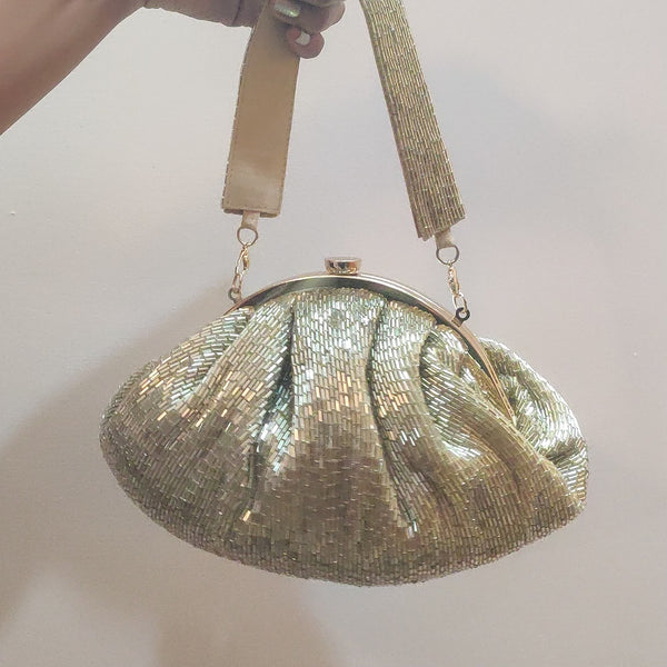 Golden Cutdana Batua Bag