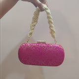 Anaya Capsule Fuchsia Clutch