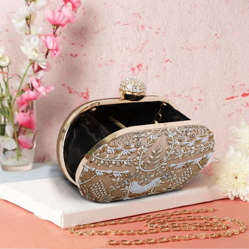 Customised Embroidered Bridal Clutch – SUGARCRUSH